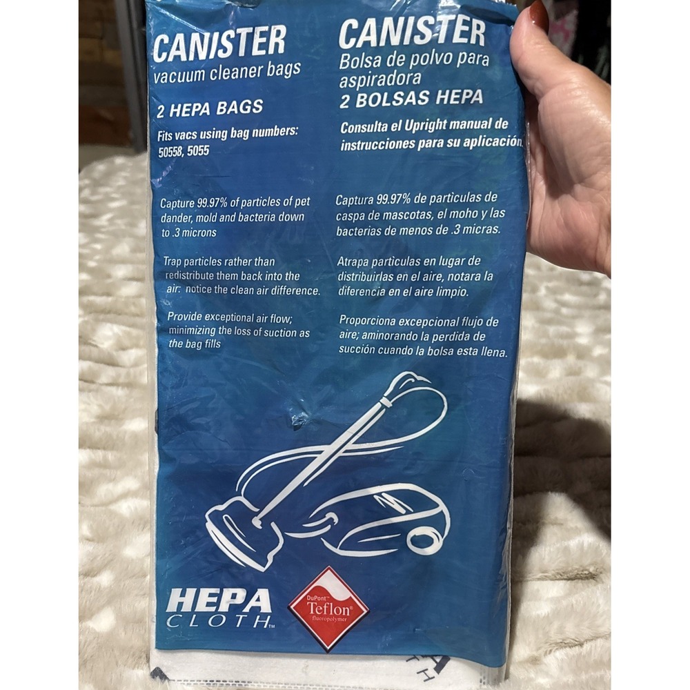 Kenmore canister 2 hepa bags 2050557